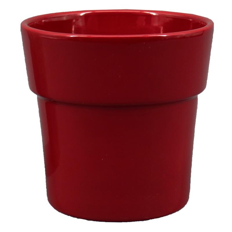 Pot Rim d13.5 h12.5cm rouge vin es/12