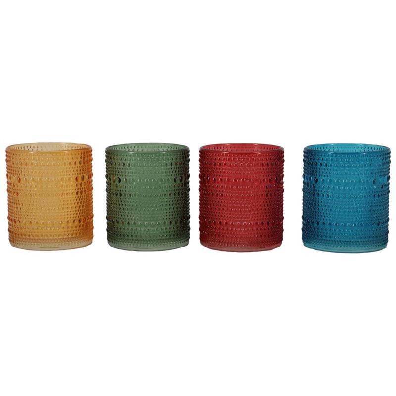 Zylinder Bubble d8.5 h10cm 4ass