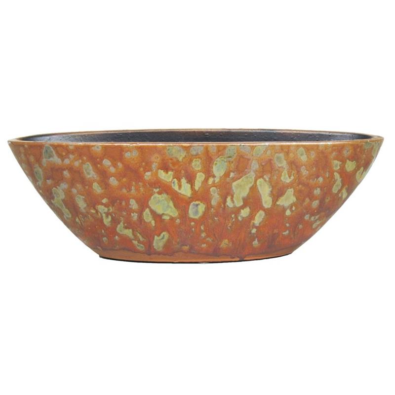 Pot Mason ovaal 40x15x12cm terra