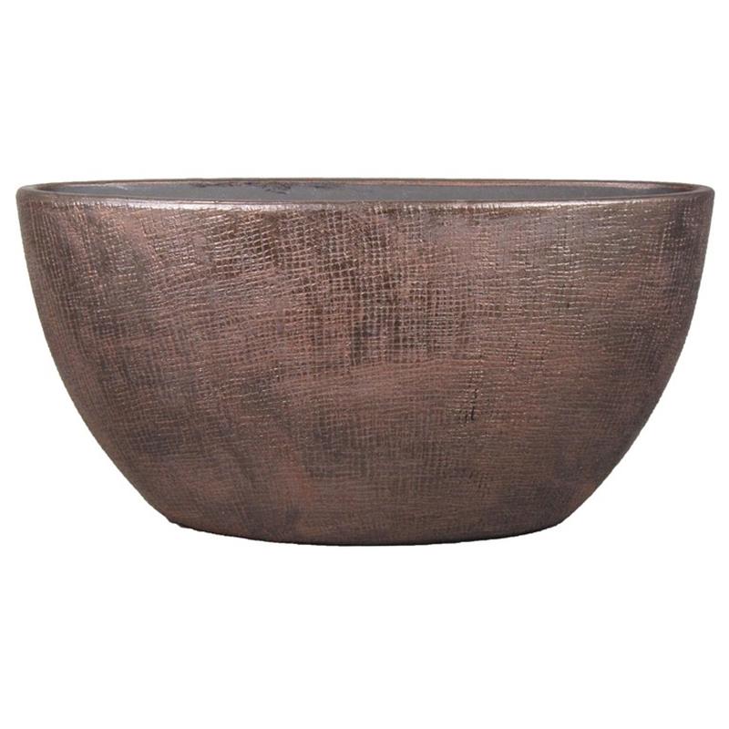 Pot Mira ovaal 49x20x25cm koper