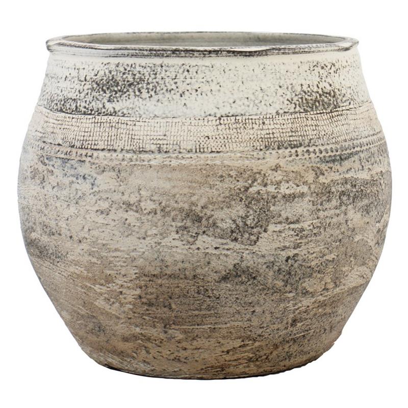 Pot Xander d13/16 h14cm rustiek bruin