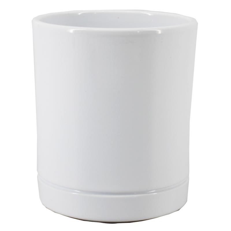 Vase Lynn d12.5 h15cm blanc es/12