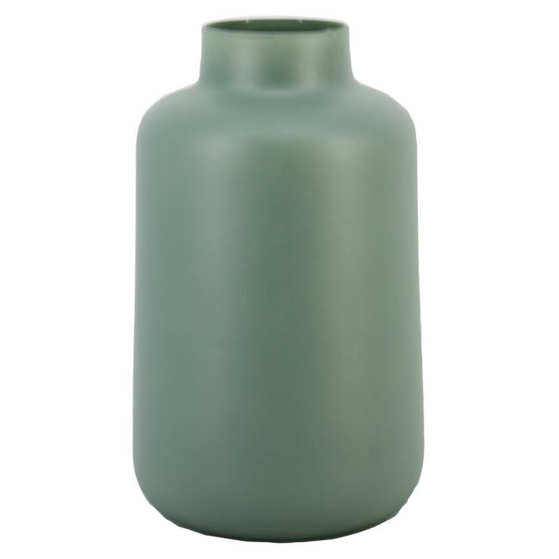 Florero Thea d9/20 a30cm verde mate