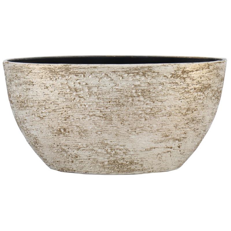 Pot Aveiro ovale d49x20x25cm blanc