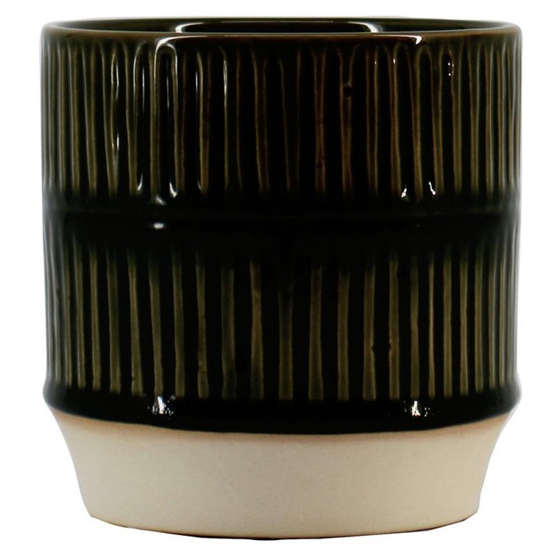 Pot Flavio d12.8 h13cm darkgreen es/12