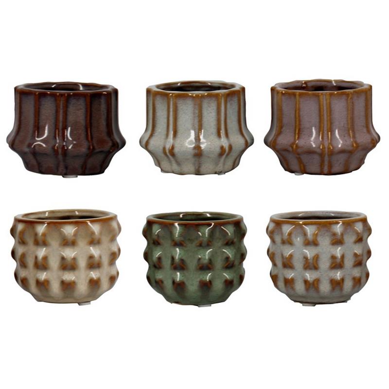 Pot San Juan d8.2 h6.2cm 6ass es/6