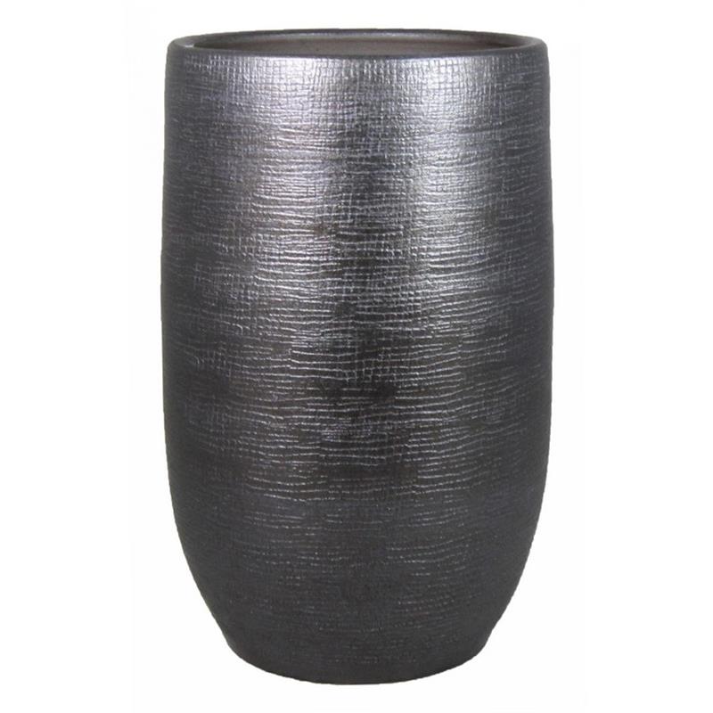 Vase Mira d26 h40cm noir industriel