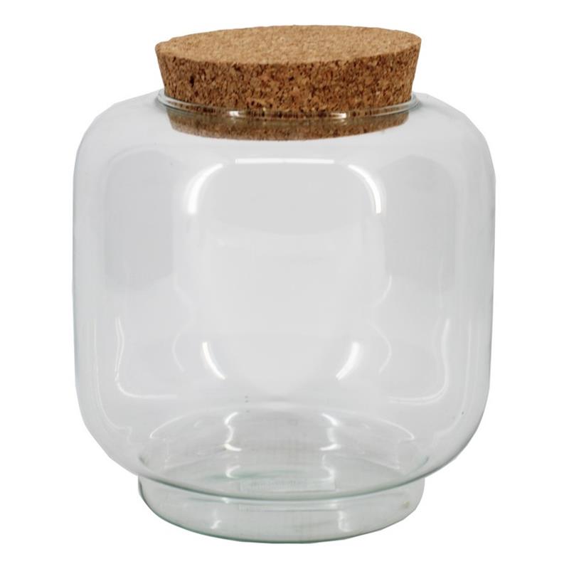 Glass Benthe d10/17 h20cm w/cork