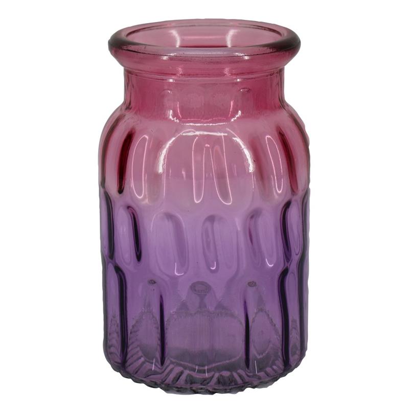 Sierfles Geul d11.7 h17.8cm two-tone roze/paars