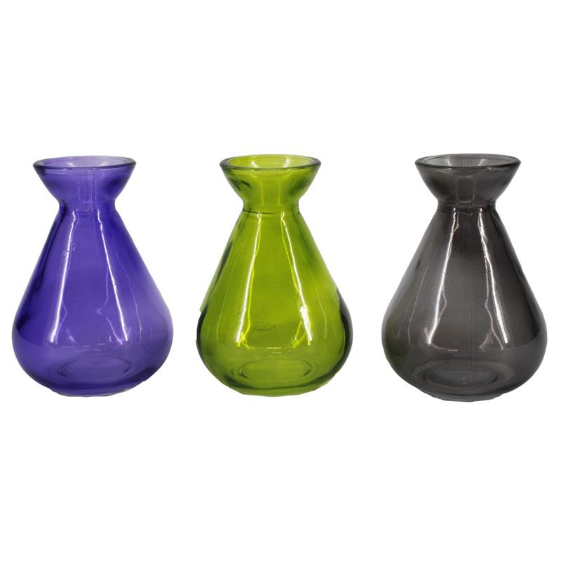 Botella Oder d4.3/7 a10cm verde/lila/smoke
