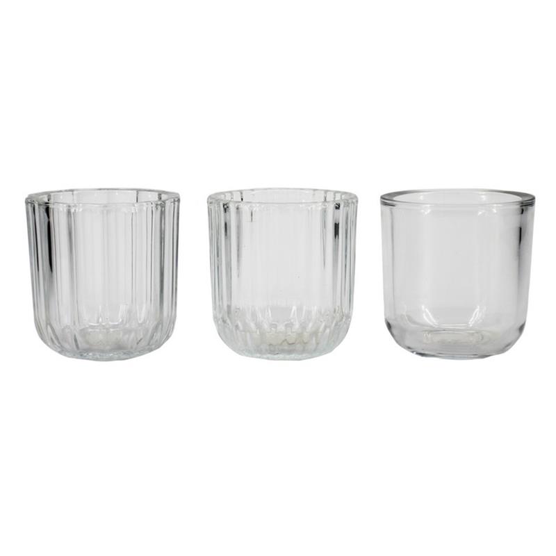 Verre Madrid d9 h9.3cm 3ass