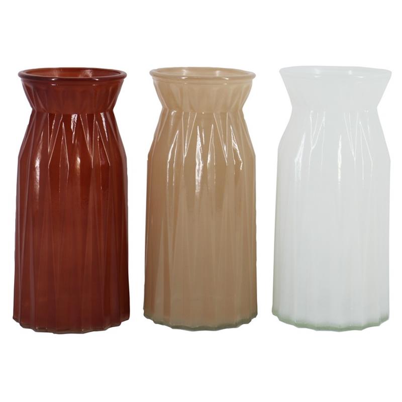 Vase Belgrado d10.5/11.5 h24cm 3ass Classic