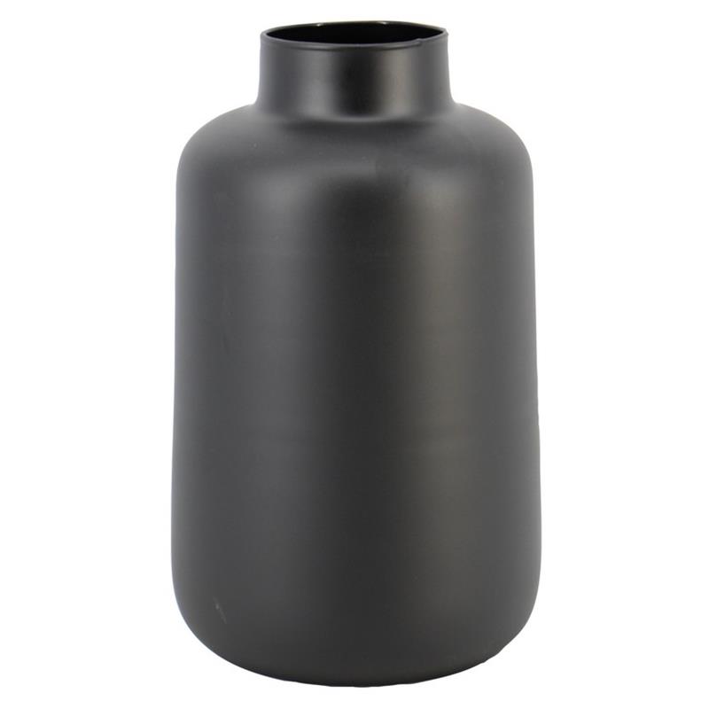 Florero Thea d9/20 a30cm negro mate