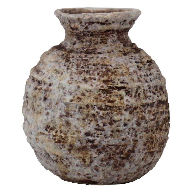 Vase Tampere d11.5 h13cm vieux blanc