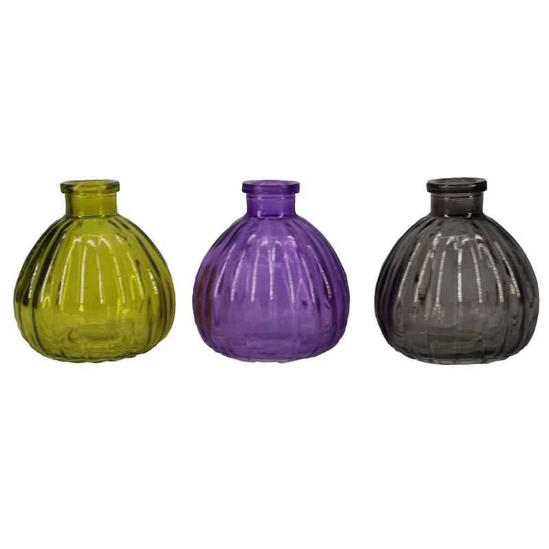 Botella bola Rhone d3.2/8.5 a9.5cm verde/lila/humo