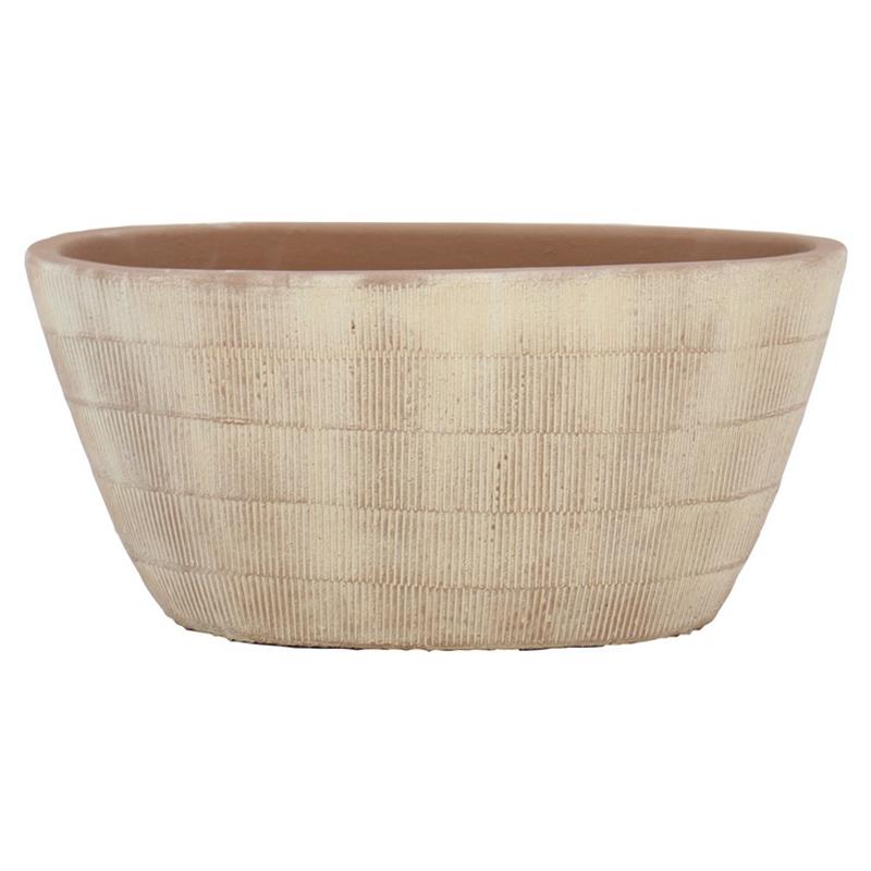 Macetero Abby ovalo 30x15x14cm salmón