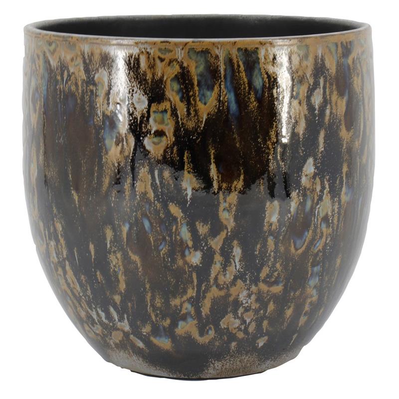 Pot Mason d14 h13cm bleu paon