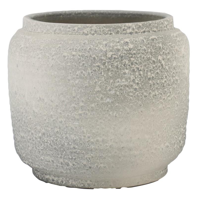 Macetero Pierre d31.5/34 a31cm cemento