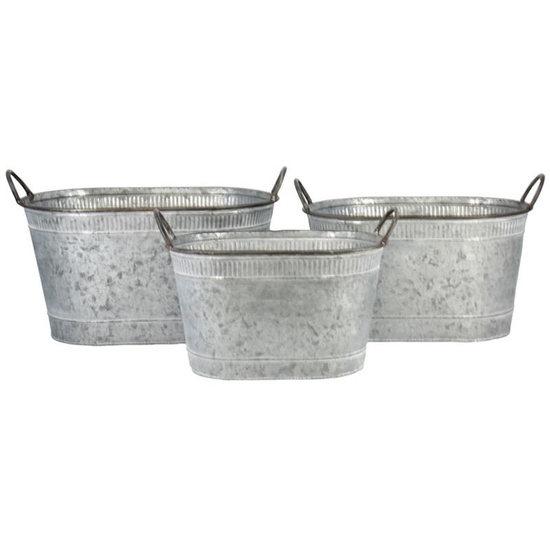 Pot Salvador ovaal zink s/3