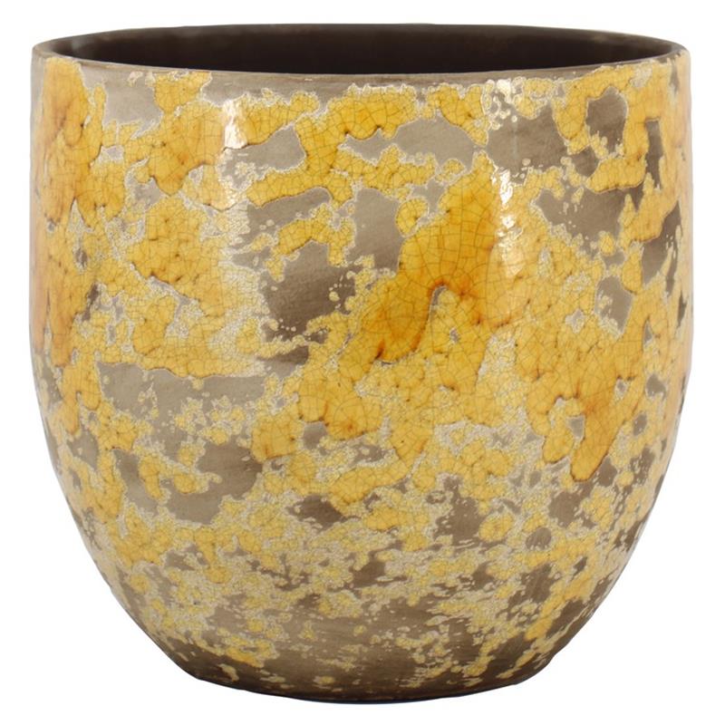 Pot Luuk d17 h16cm ocre