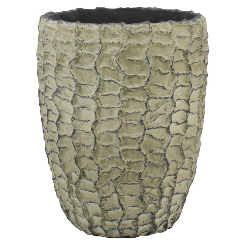 Florero Kansas d23.5 a30cm gris oscuro