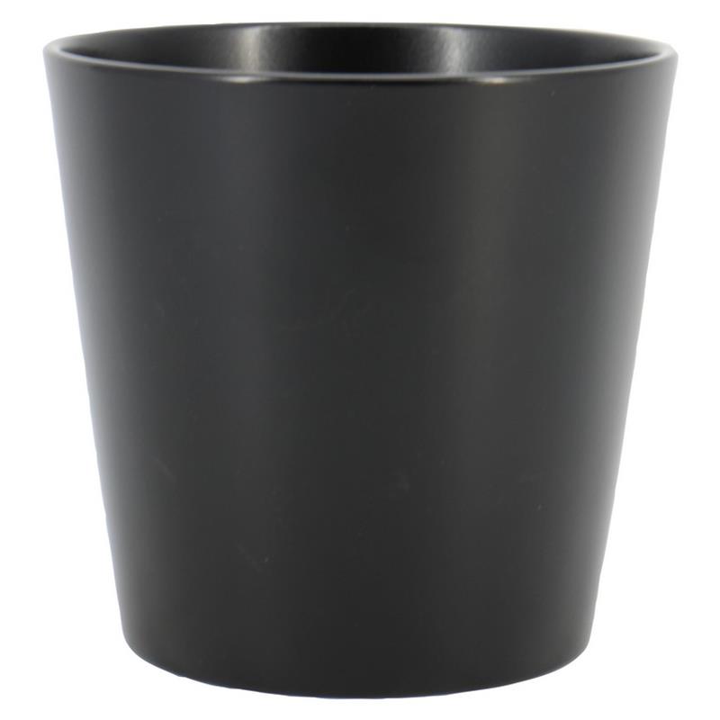 Pot Dallas d14 h13cm zwart mat es/13
