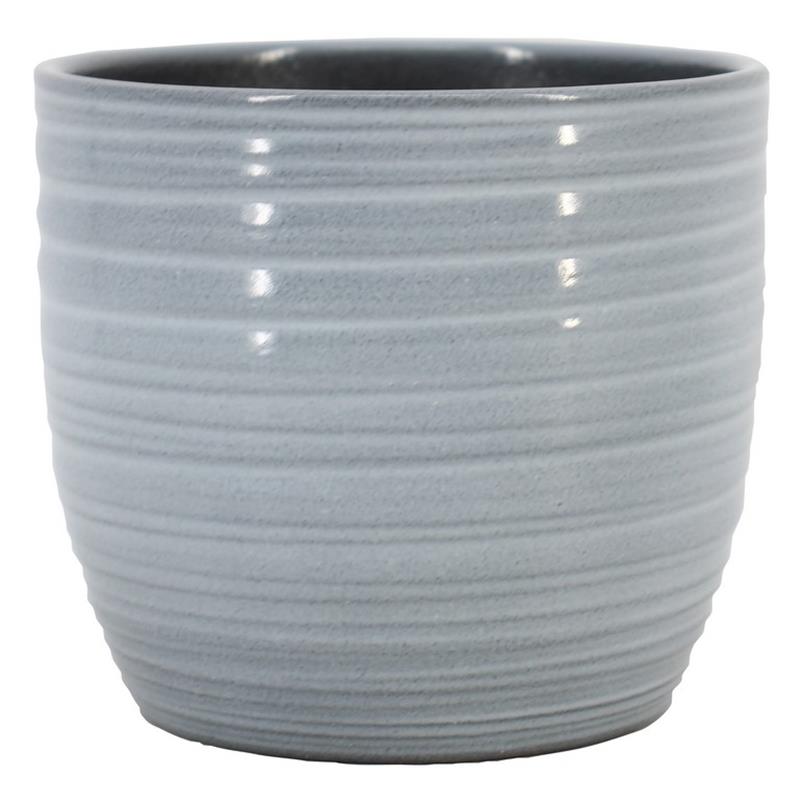 Pot Bergamo d13 h12cm gris es/12