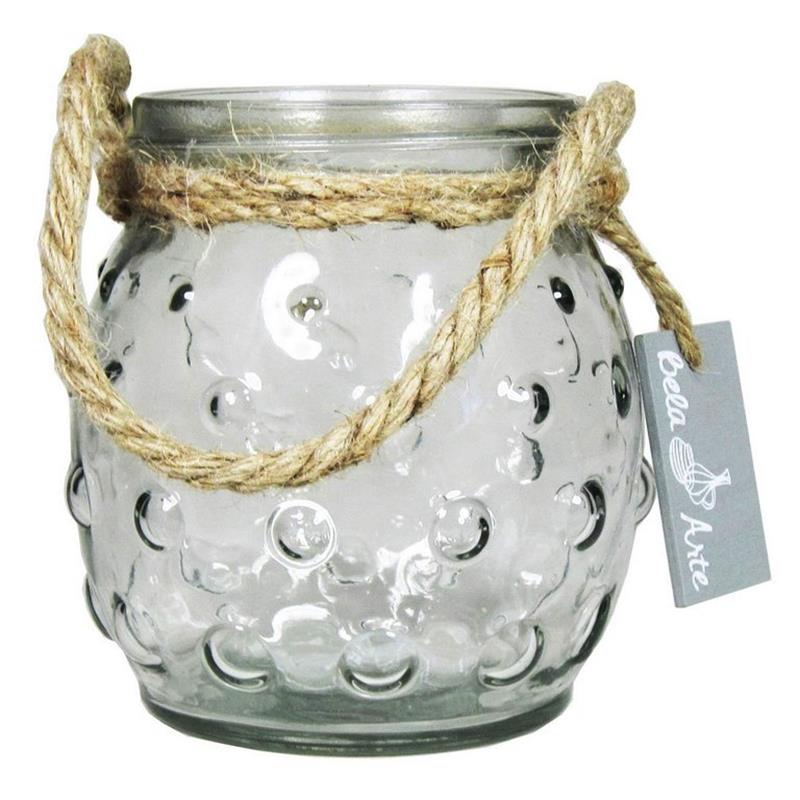 Florero bola Dot con cuerda d9/12 a12.5cm