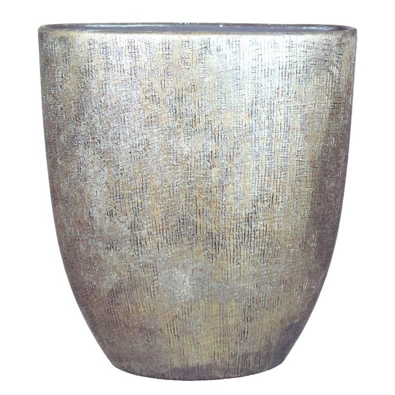 Pot Mira ovale 51x17x57cm or industriel