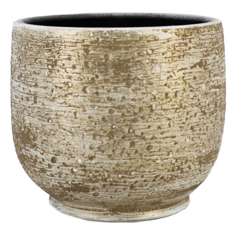 Pot Aveiro d24 h22cm blanc