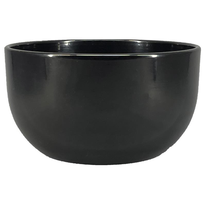 Schaal Boule d26 h14cm zwart 3xes/12