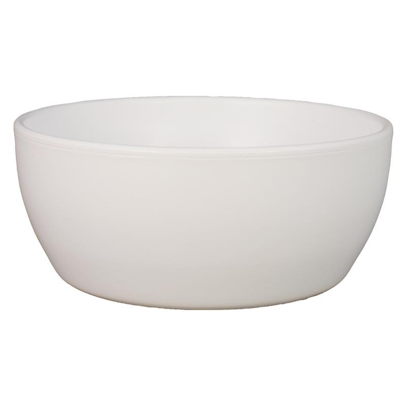 Schaal Boule d18.5 h8.5cm wit mat