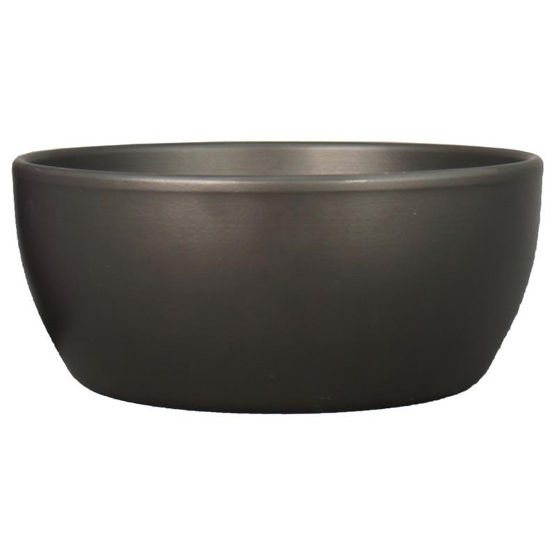 Schaal Boule d18.5 h8.5cm antraciet mat