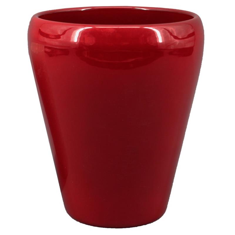 Vase Liv d14 h17cm rouge vin es/12