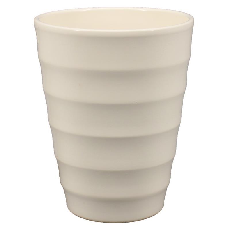 Vase Ribbel d14 h17cm panna es/12