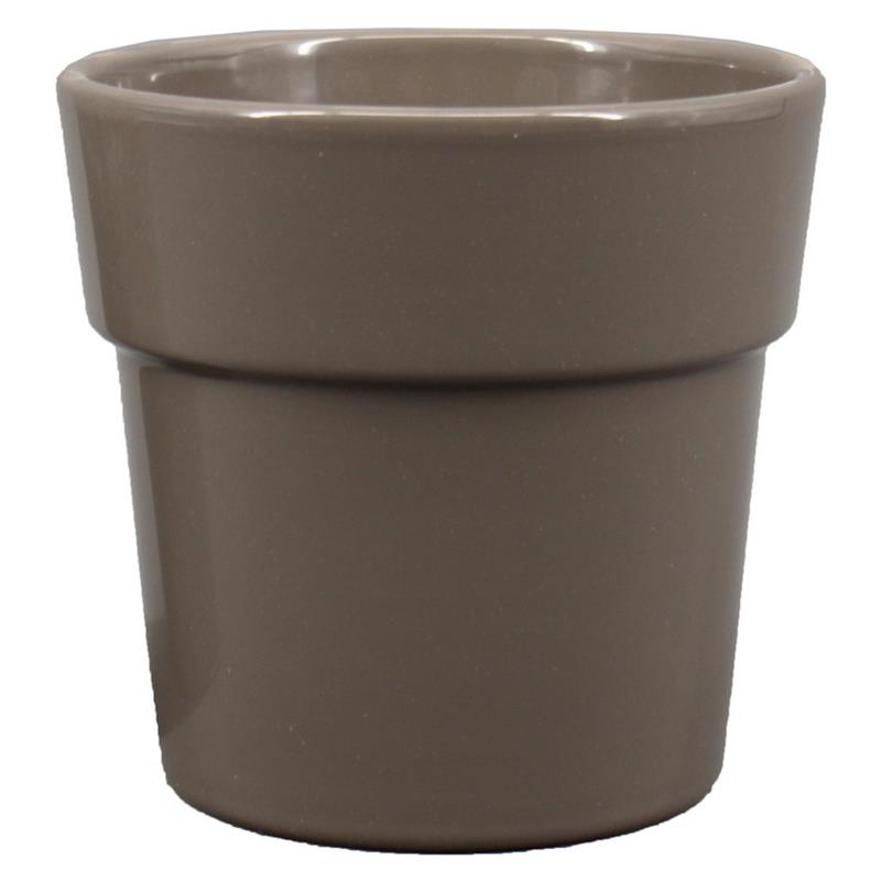 Pot Rim d13.5 h12.5cm gris foncé es/12