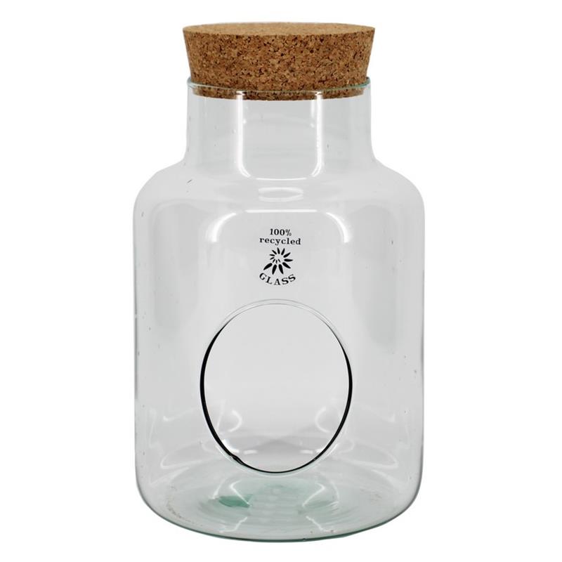 Botella Pitt c/agujero d10.5/17 a25cm con tapa de corcho