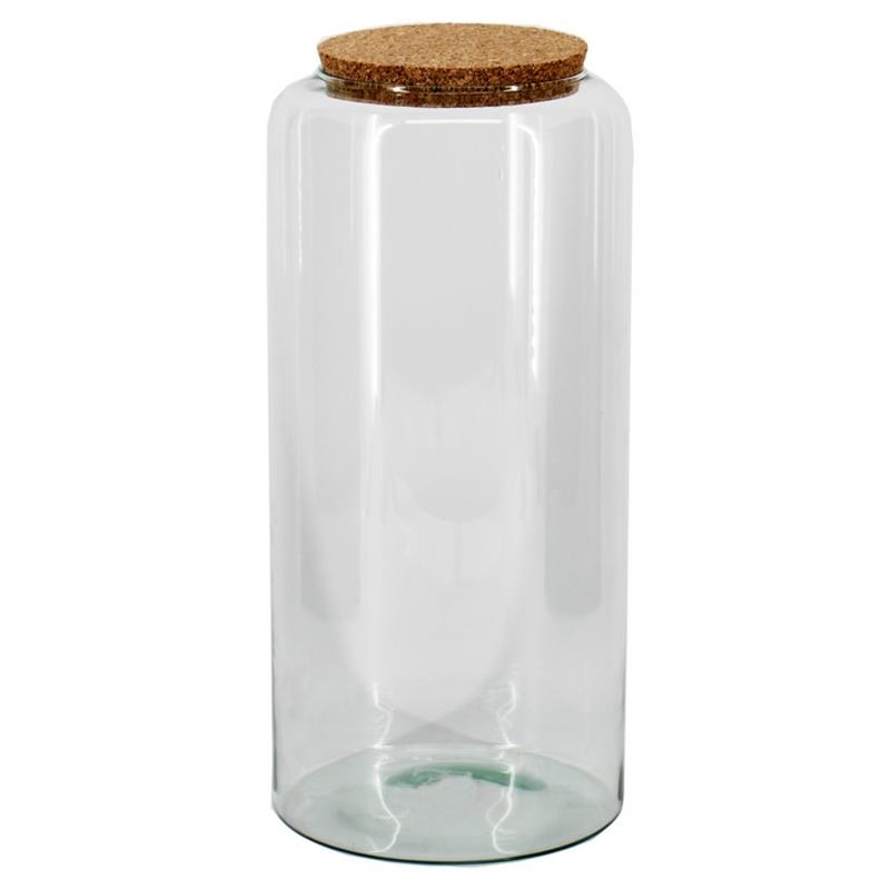 Florero Mia d14.5/19 a40cm con tapa de corcho