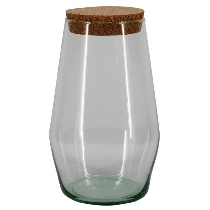 Florero Wieber d12/17.5 a28cm con tapa de corcho