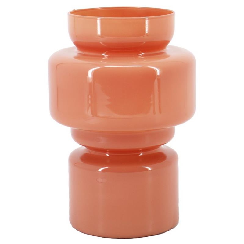 Florero Charlotte d12/17 a25cm rosa viejo