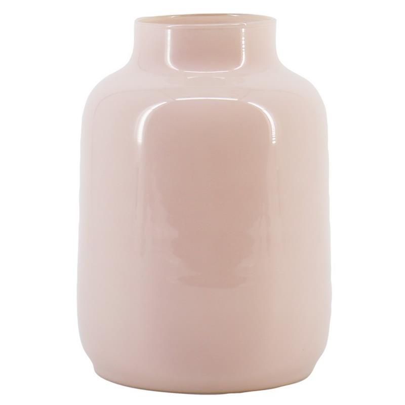 Florero Thea d8/15 a20cm rosa pastel