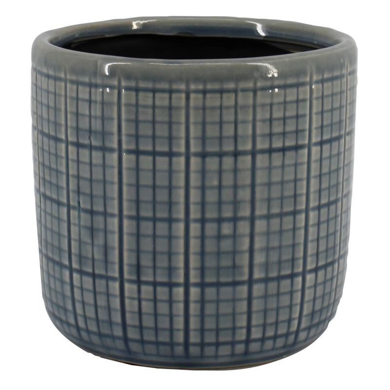 Topf Rome d13.2 h12.5cm blau es/12