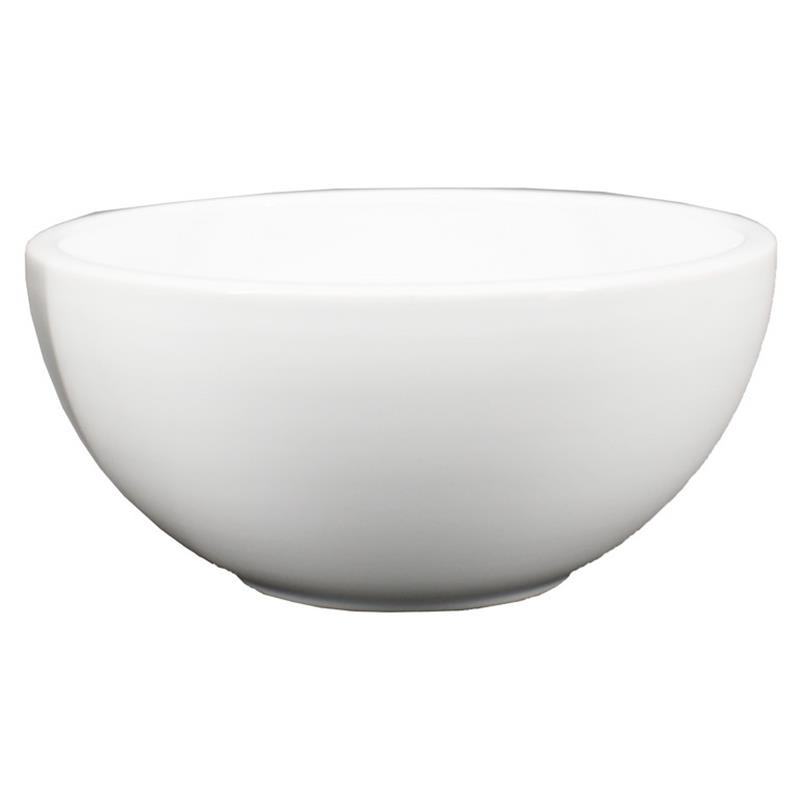 Schaal Moon d26 h11.5cm wit