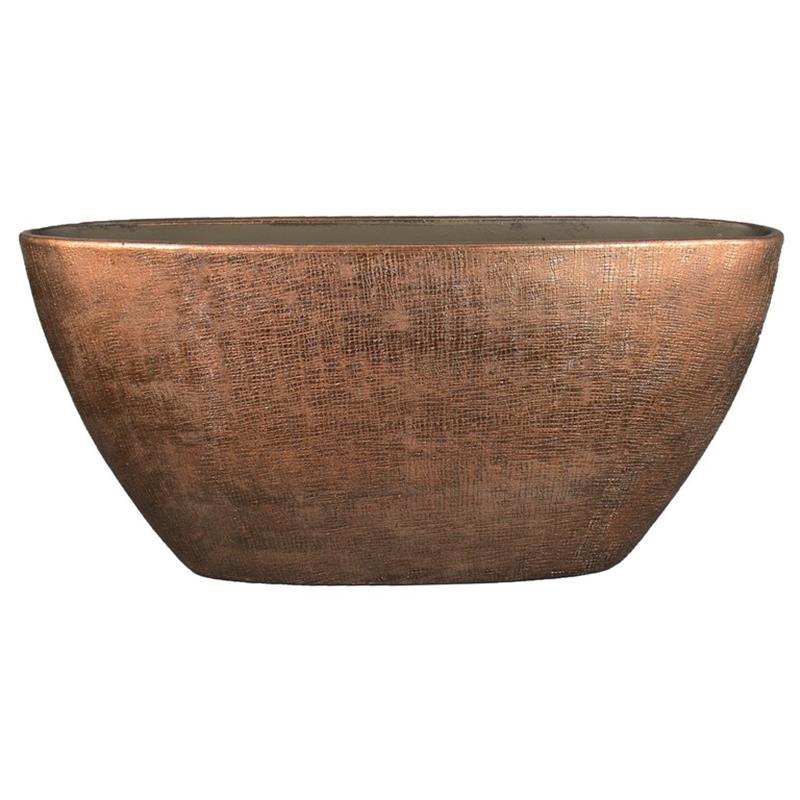 Pot Mira ovale 73x17x36cm cuivre