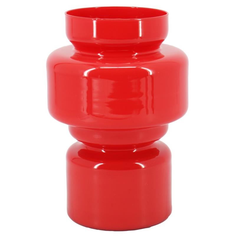 Florero Charlotte d12/17 a25cm rojo