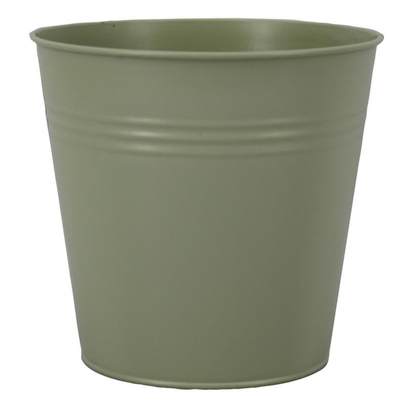 Bucket Bordeaux zinc d17.8 h17cm green matte es/17
