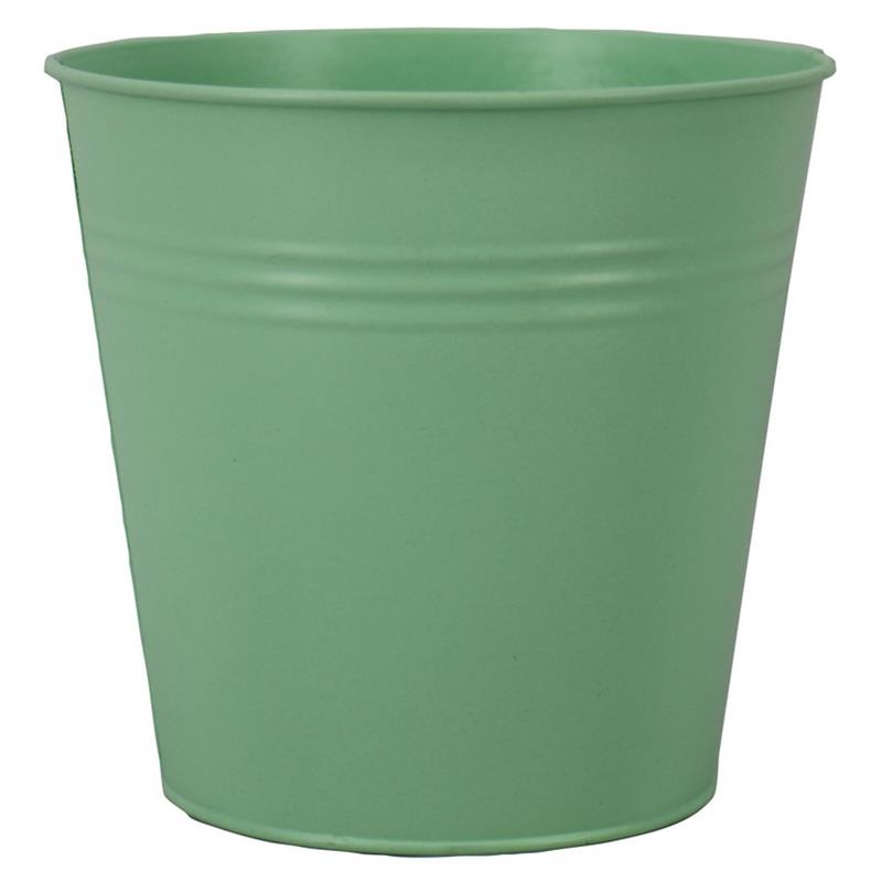 Bucket Bordeaux zinc d17.8 h17cm mintgreen matte es/17