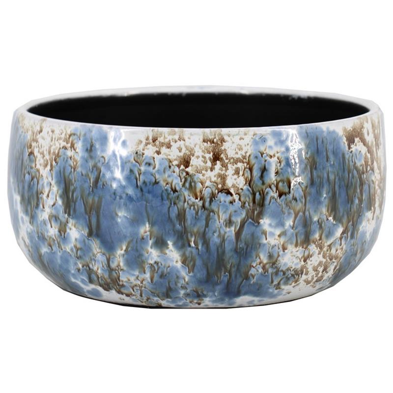 Schaal Almada d28 h13cm blauw