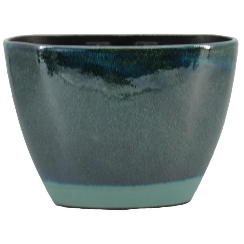 Pot Mason ovaal 32x15x22cm groen 2x es/12