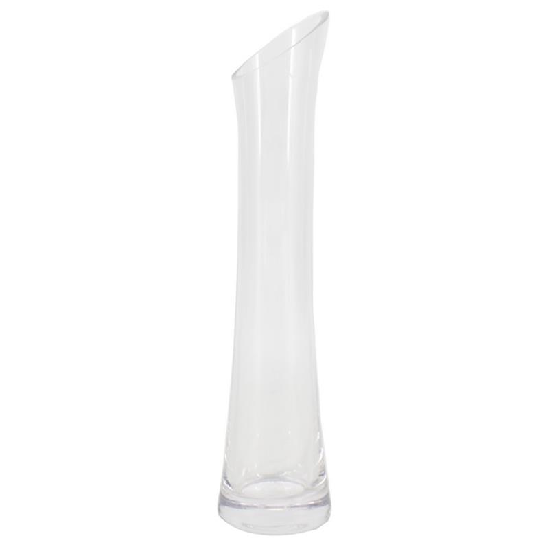 Glass Solifleur slented d5.5 h21.8/25cm